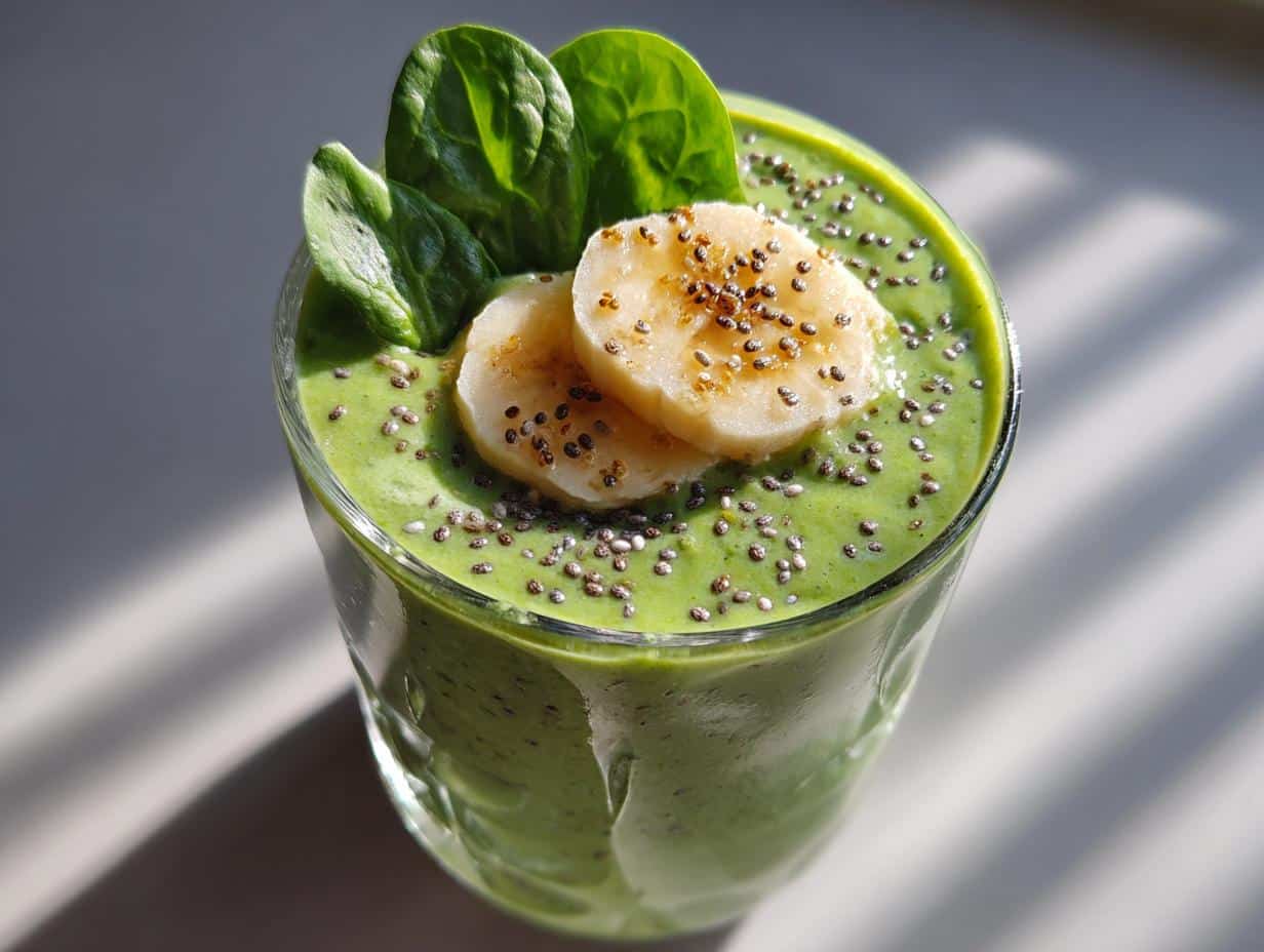 Detox Green Smoothie (Spinach & Banana)