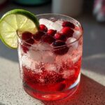 Festive Cranberry Sparkler Mocktail