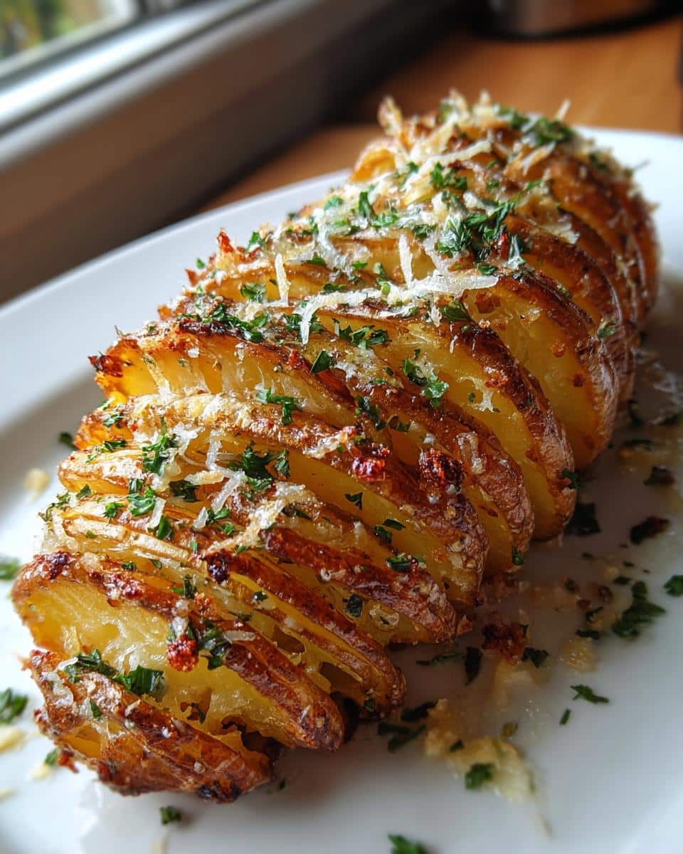 Garlic Parmesan Hasselback Potatoes - detail 1