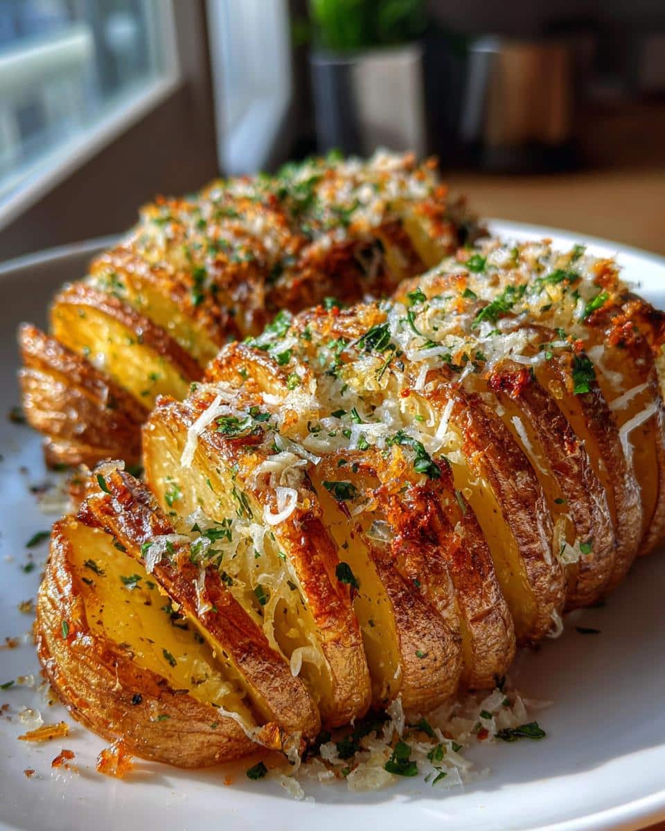 Garlic Parmesan Hasselback Potatoes - detail 2