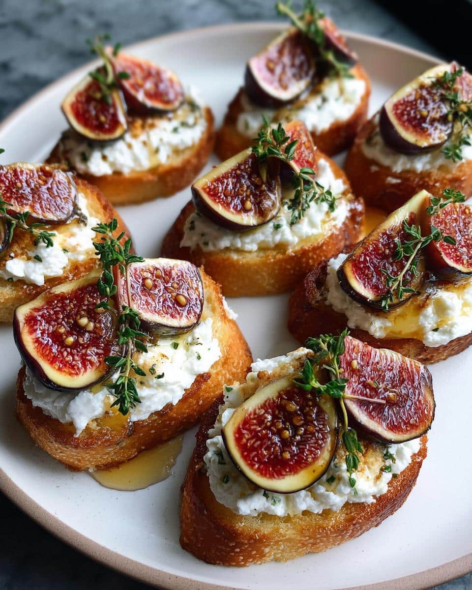 Goat Cheese and Fig Crostini - detail 1