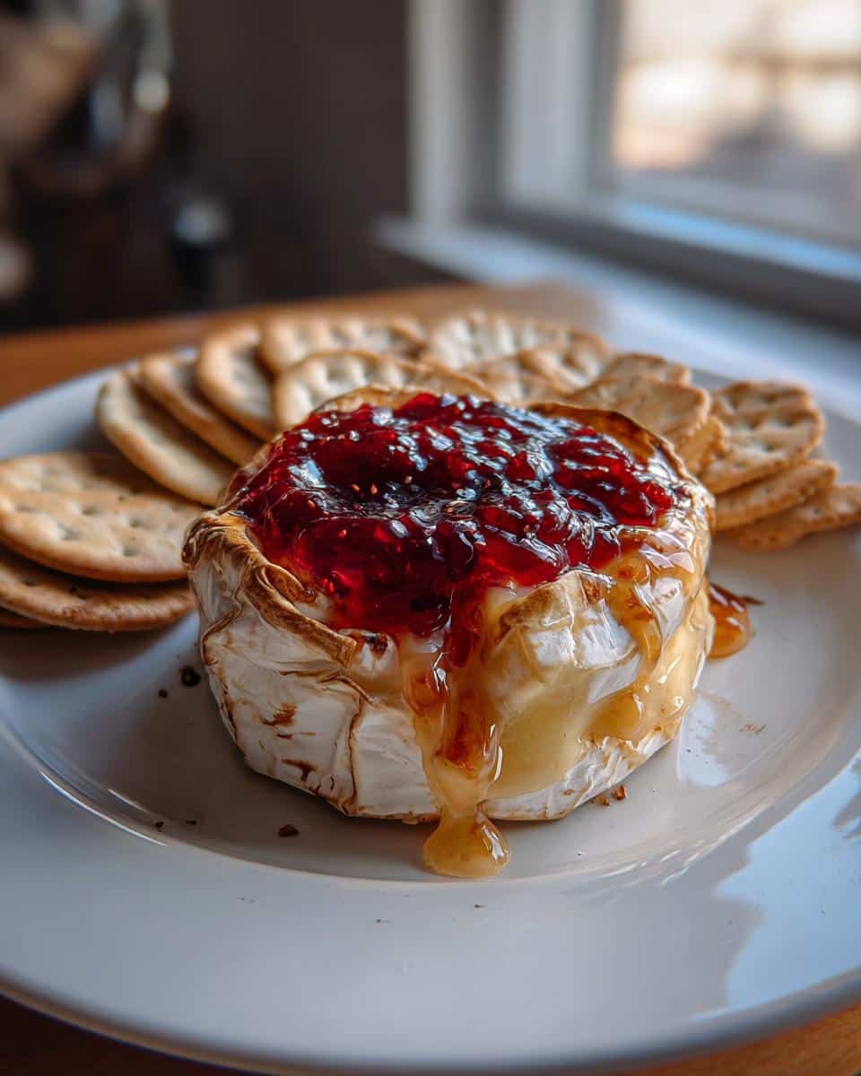 Last-Minute Baked Brie with Jam - detail 1