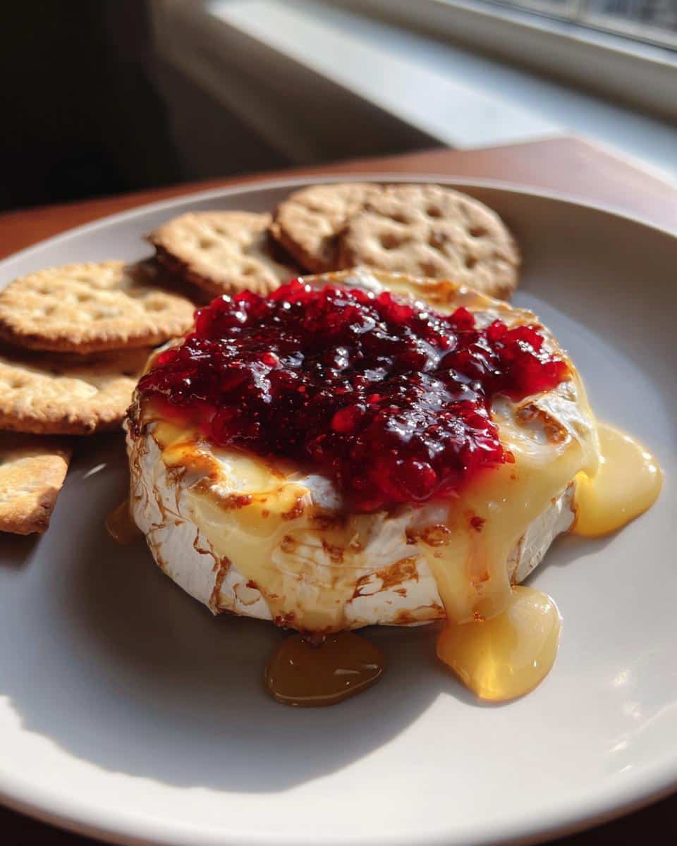 Last-Minute Baked Brie with Jam - detail 2