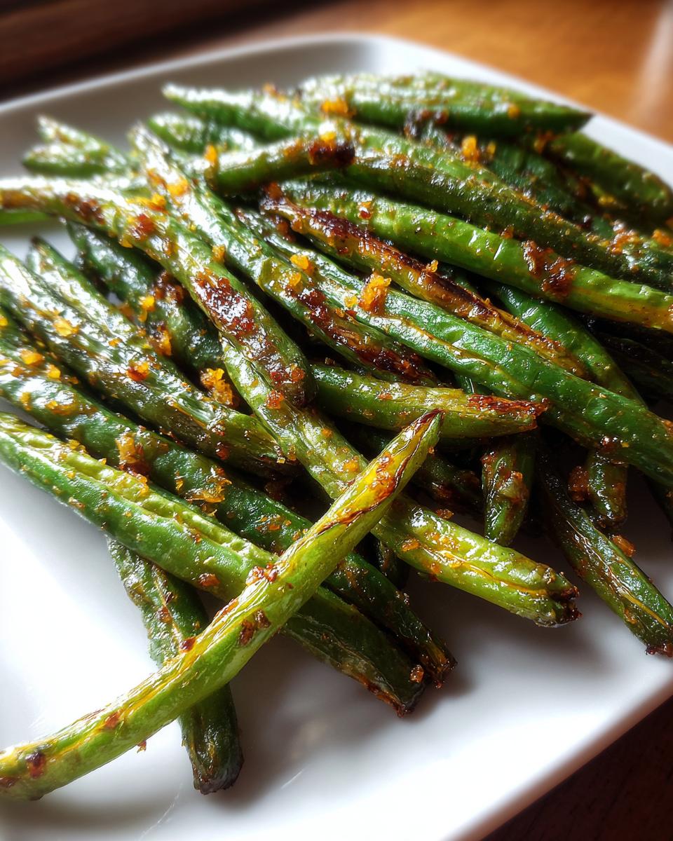 Lemon Garlic Roasted Green Beans - detail 1