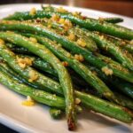 Lemon Garlic Roasted Green Beans