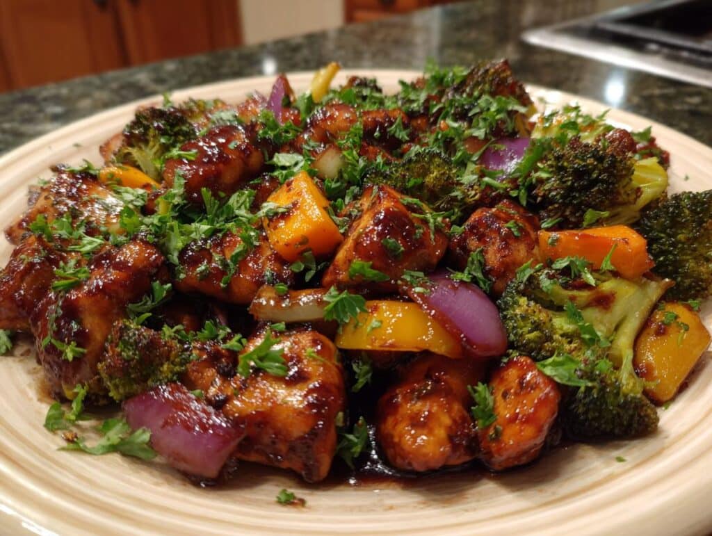 One-Pan Balsamic Glazed Chicken and Veggies