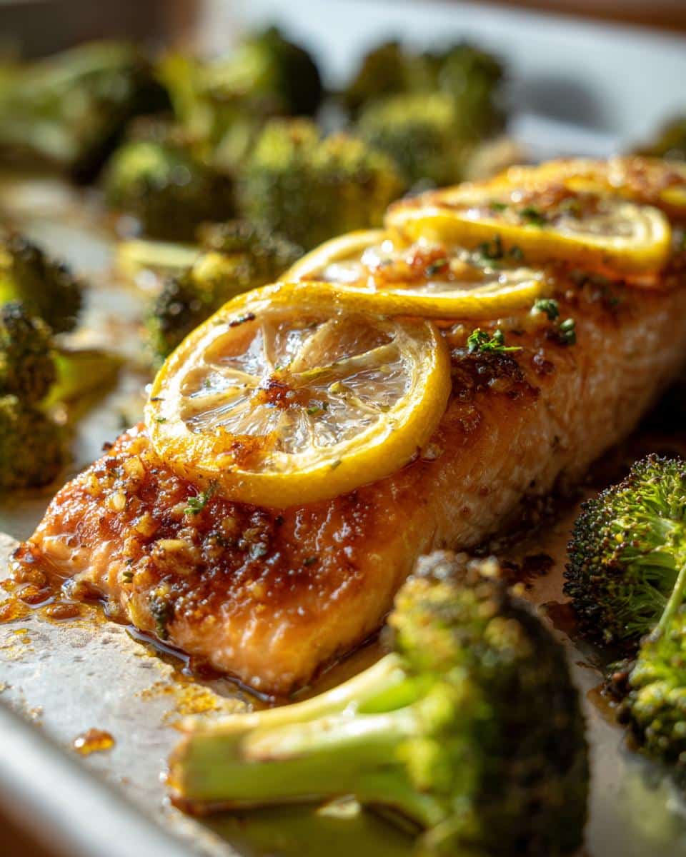 One-Pan Lemon Garlic Salmon and Broccoli - detail 2