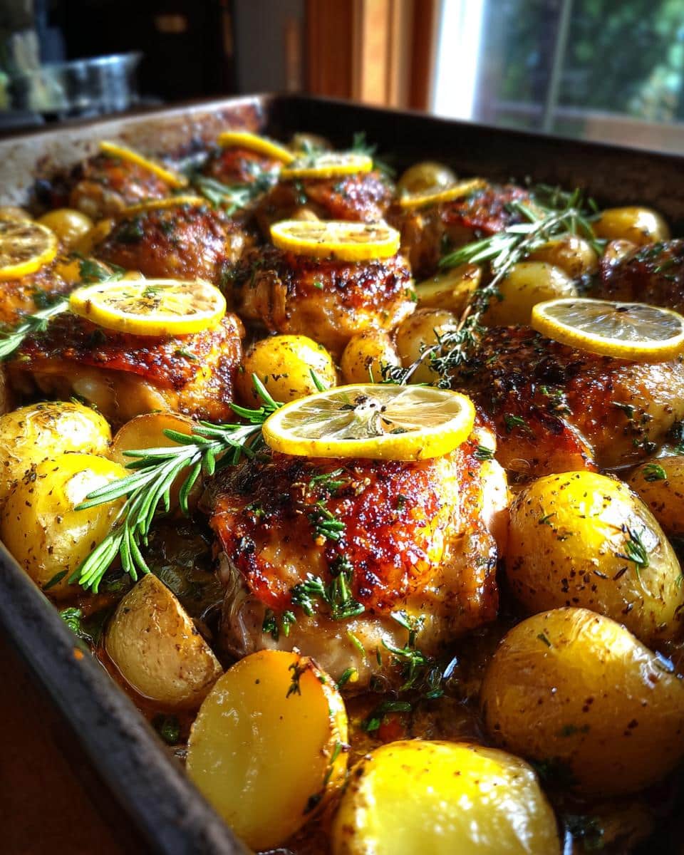 One-Pan Lemon Herb Roasted Chicken & Potatoes - detail 2