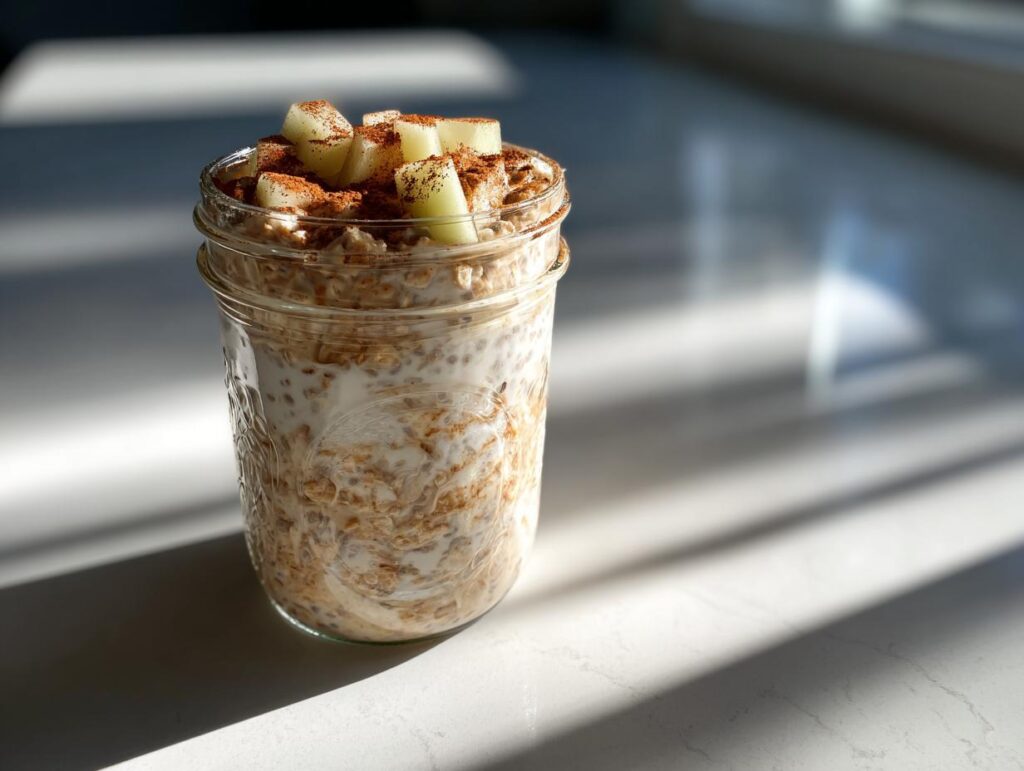 Overnight Oats with Apple and Cinnamon
