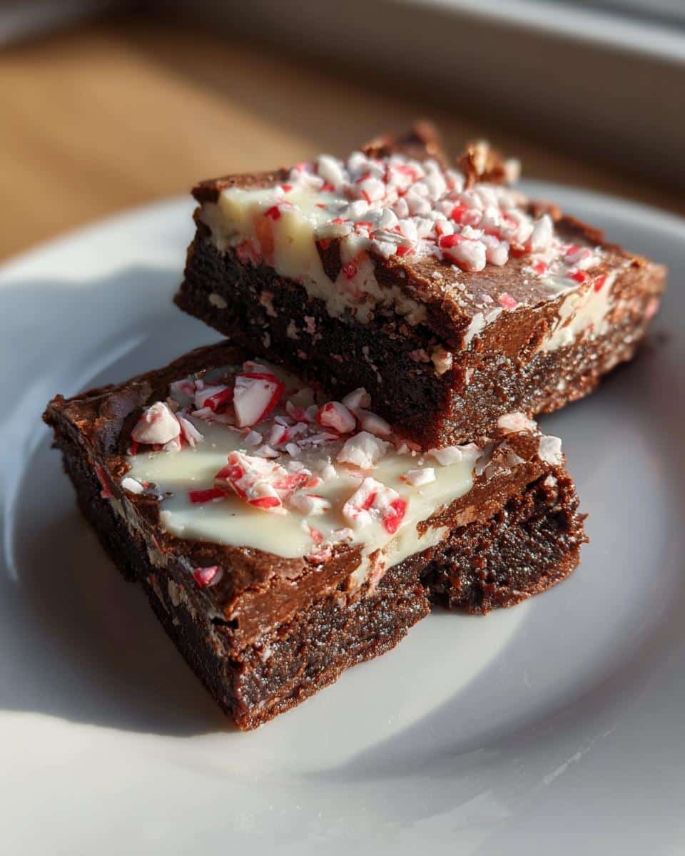 Peppermint Bark Brownies - detail 2