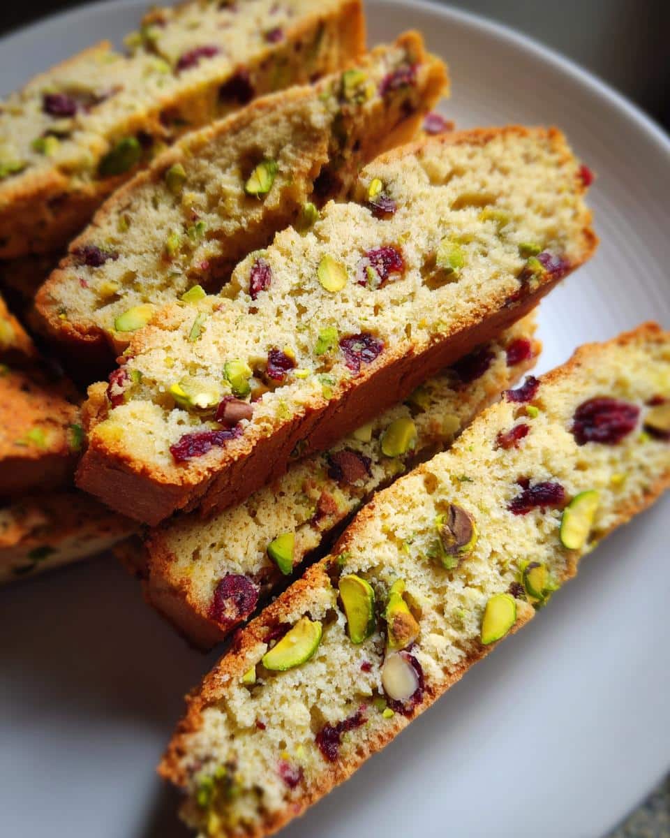 Pistachio and Cranberry Biscotti - detail 1