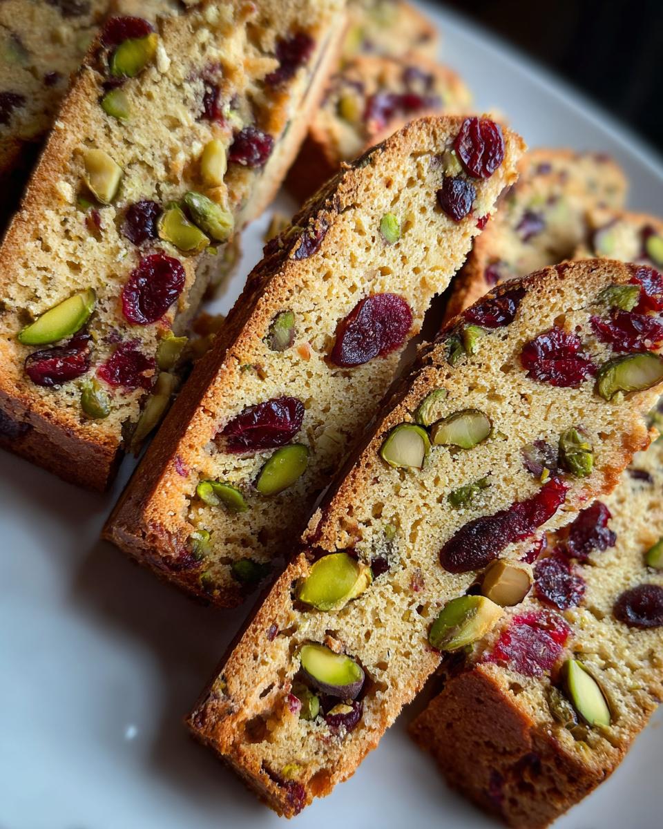 Pistachio and Cranberry Biscotti - detail 2