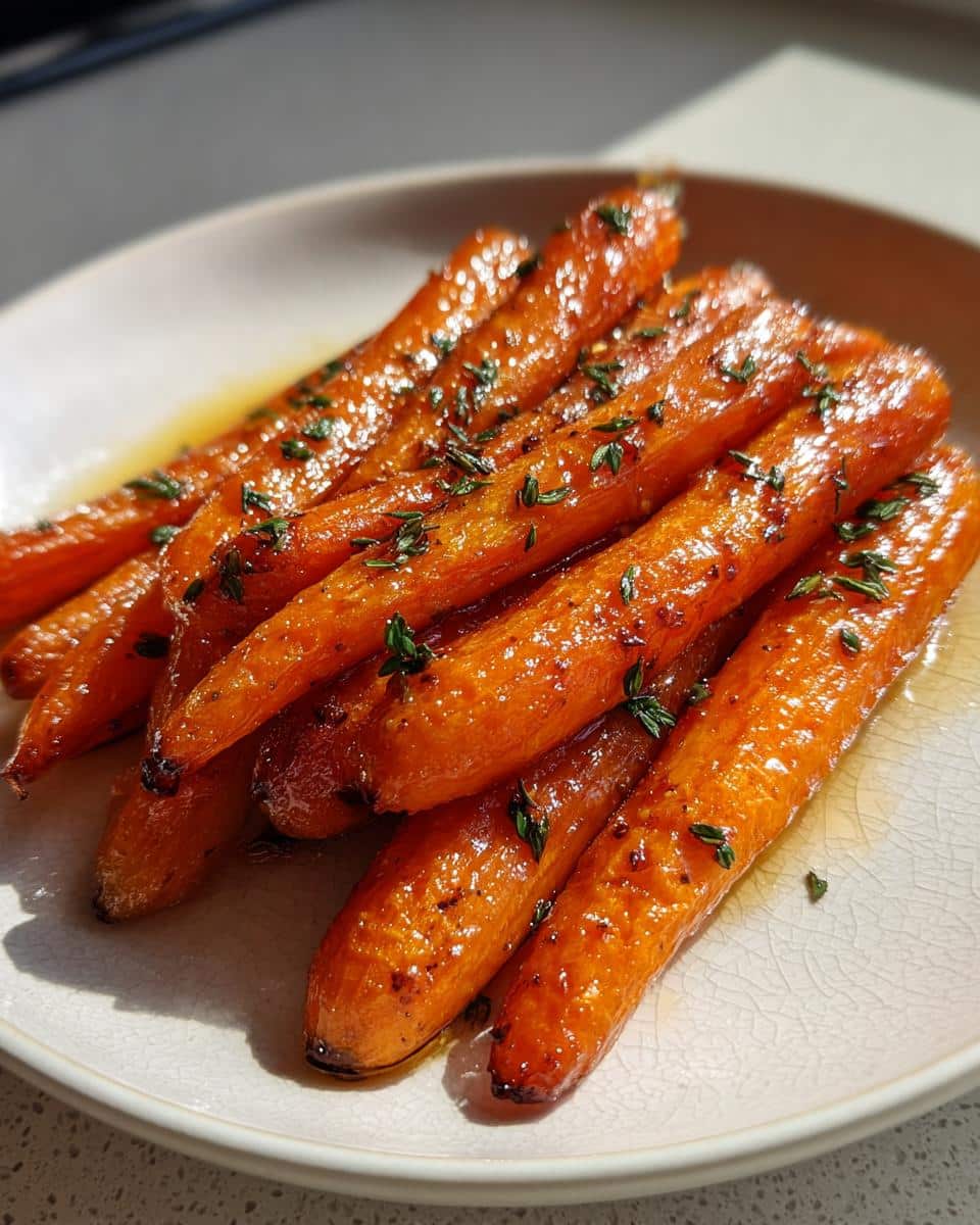 Roasted Carrots with Maple and Thyme - detail 2