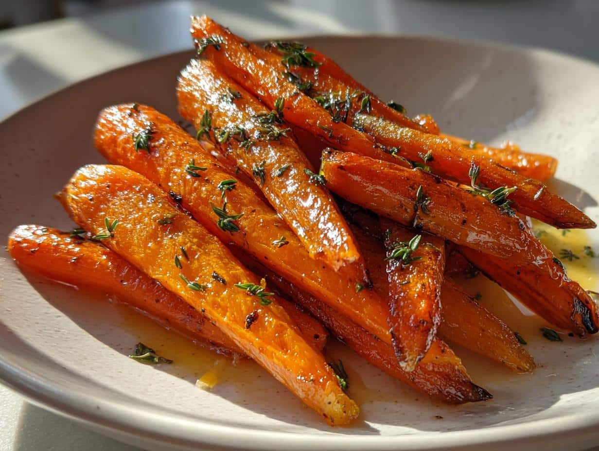 Roasted Carrots with Maple and Thyme