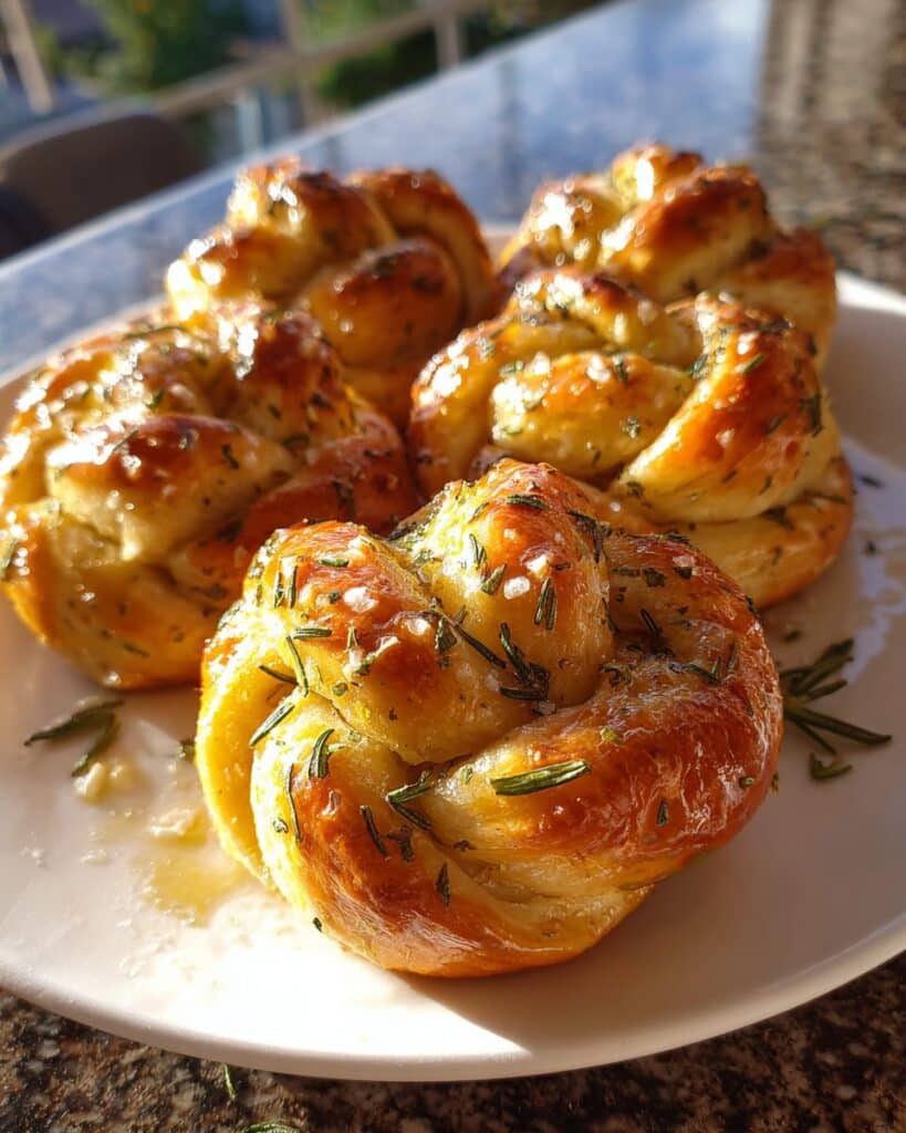 Savory Rosemary and Garlic Knots
