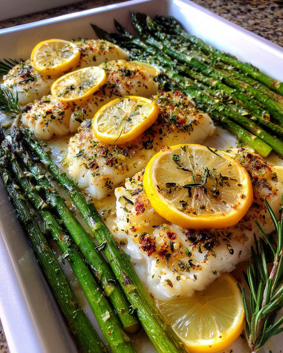 Sheet Pan Lemon Herb Cod and Asparagus - detail 1