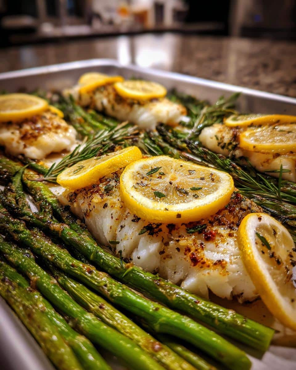 Sheet Pan Lemon Herb Cod and Asparagus - detail 2