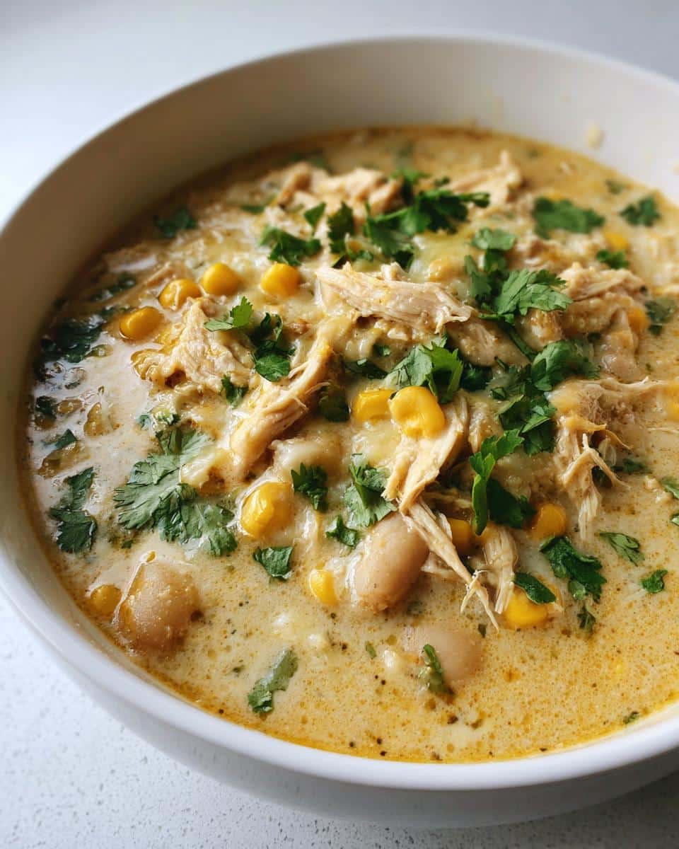 Slow Cooker White Chicken Chili
