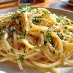 Spaghetti with Lemon Garlic Butter Sauce