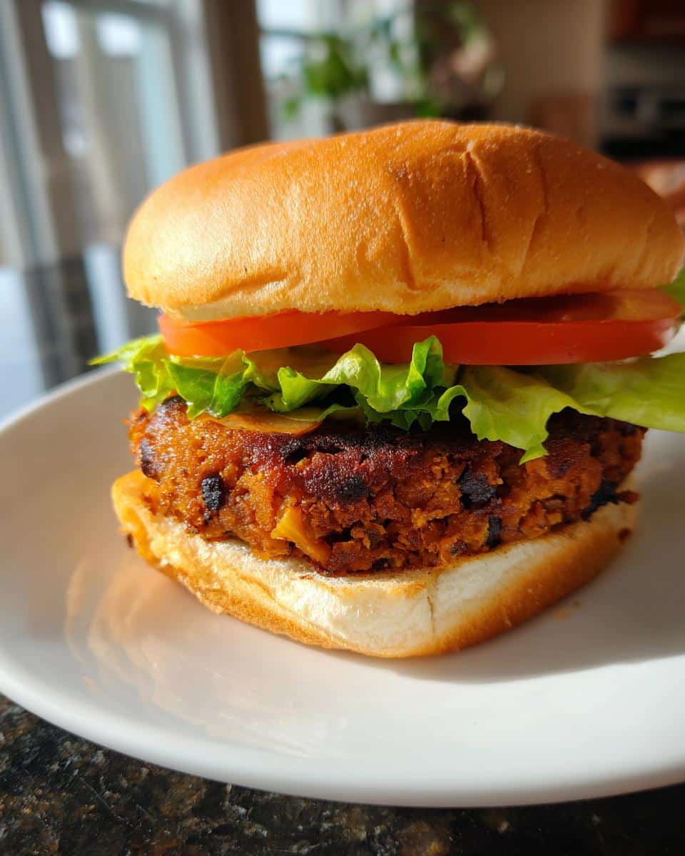 Spicy Black Bean Burgers - detail 1