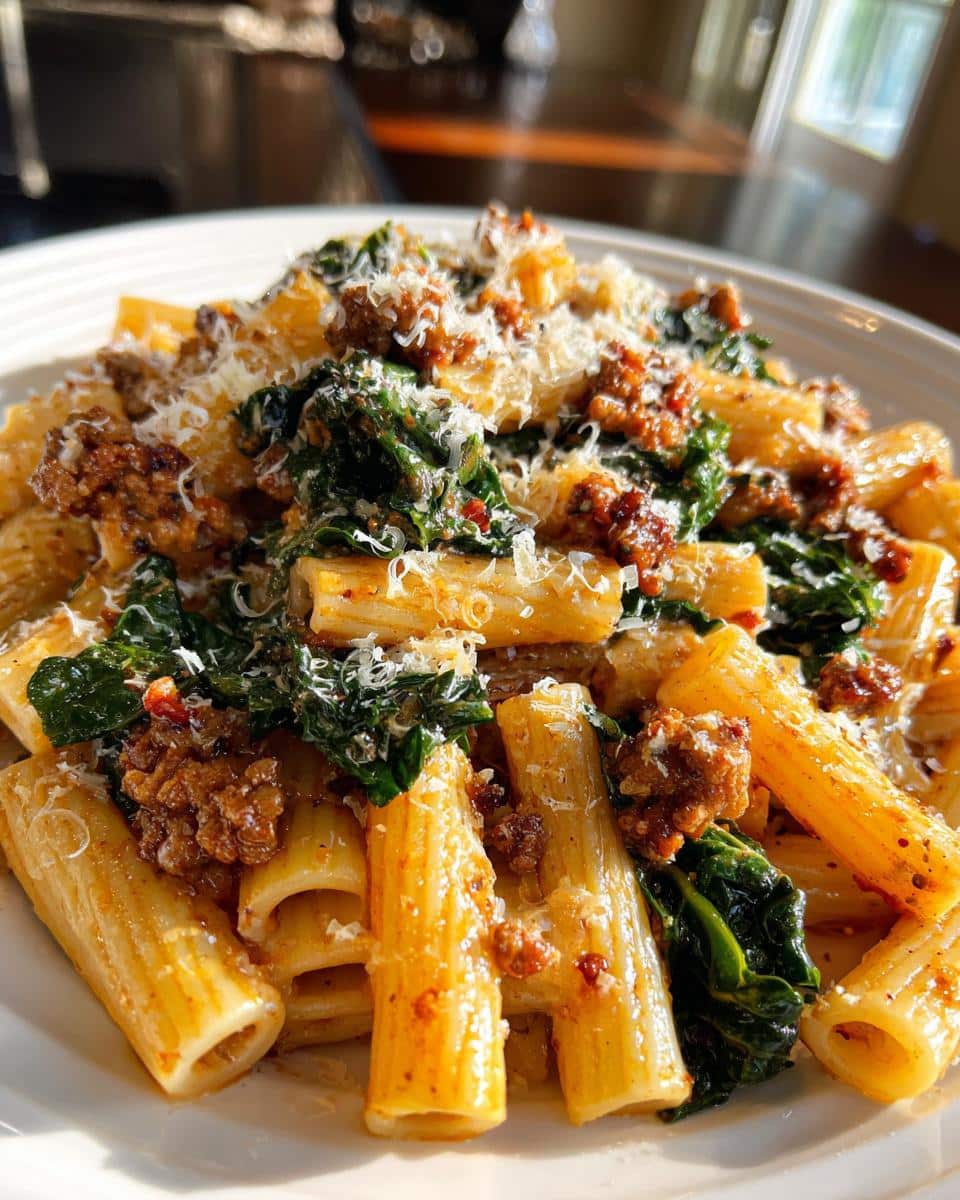 Spicy Sausage and Kale Pasta - detail 1