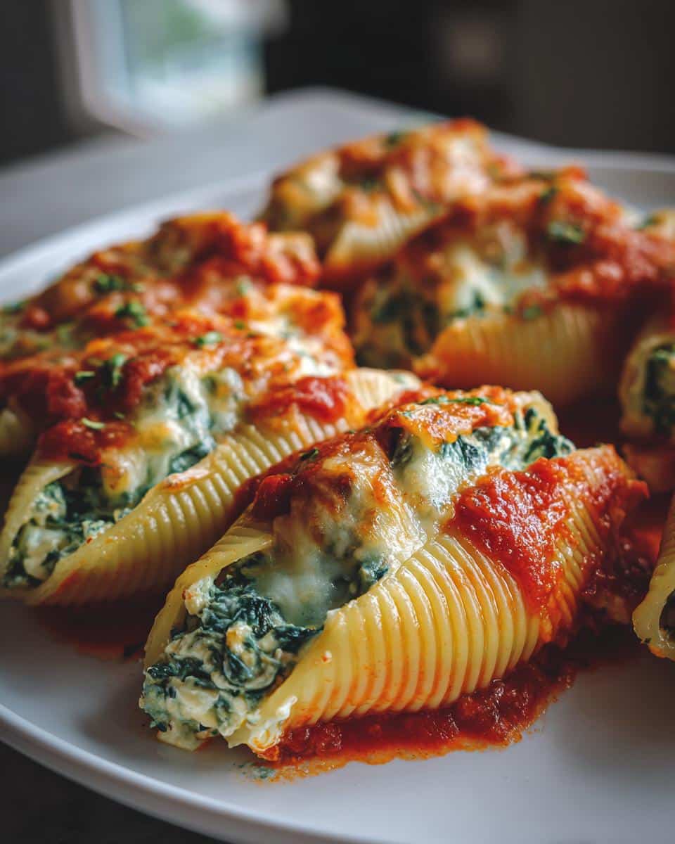 Stuffed Shells with Ricotta and Spinach - detail 2
