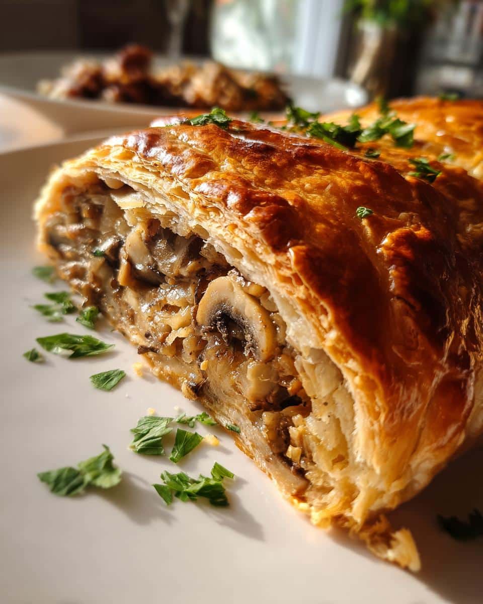 Vegan Mushroom Wellington - detail 2