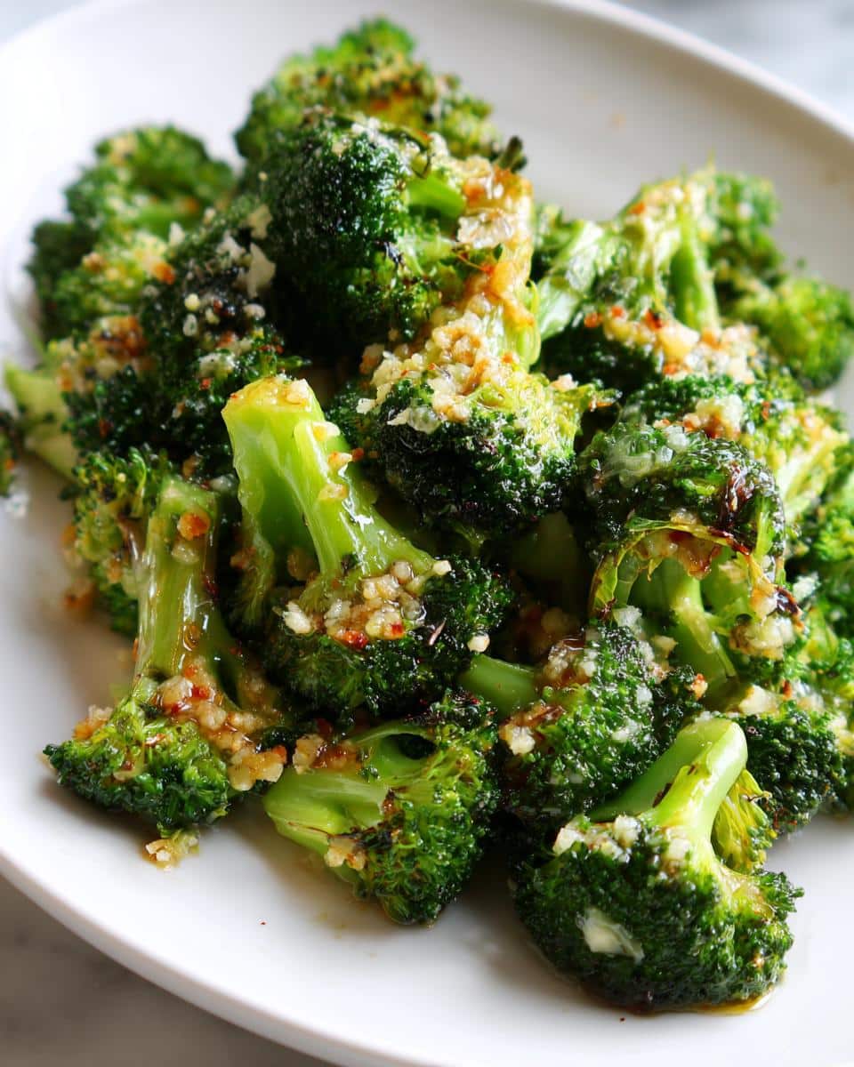 Air Fryer Garlic Parmesan Broccoli - detail 1
