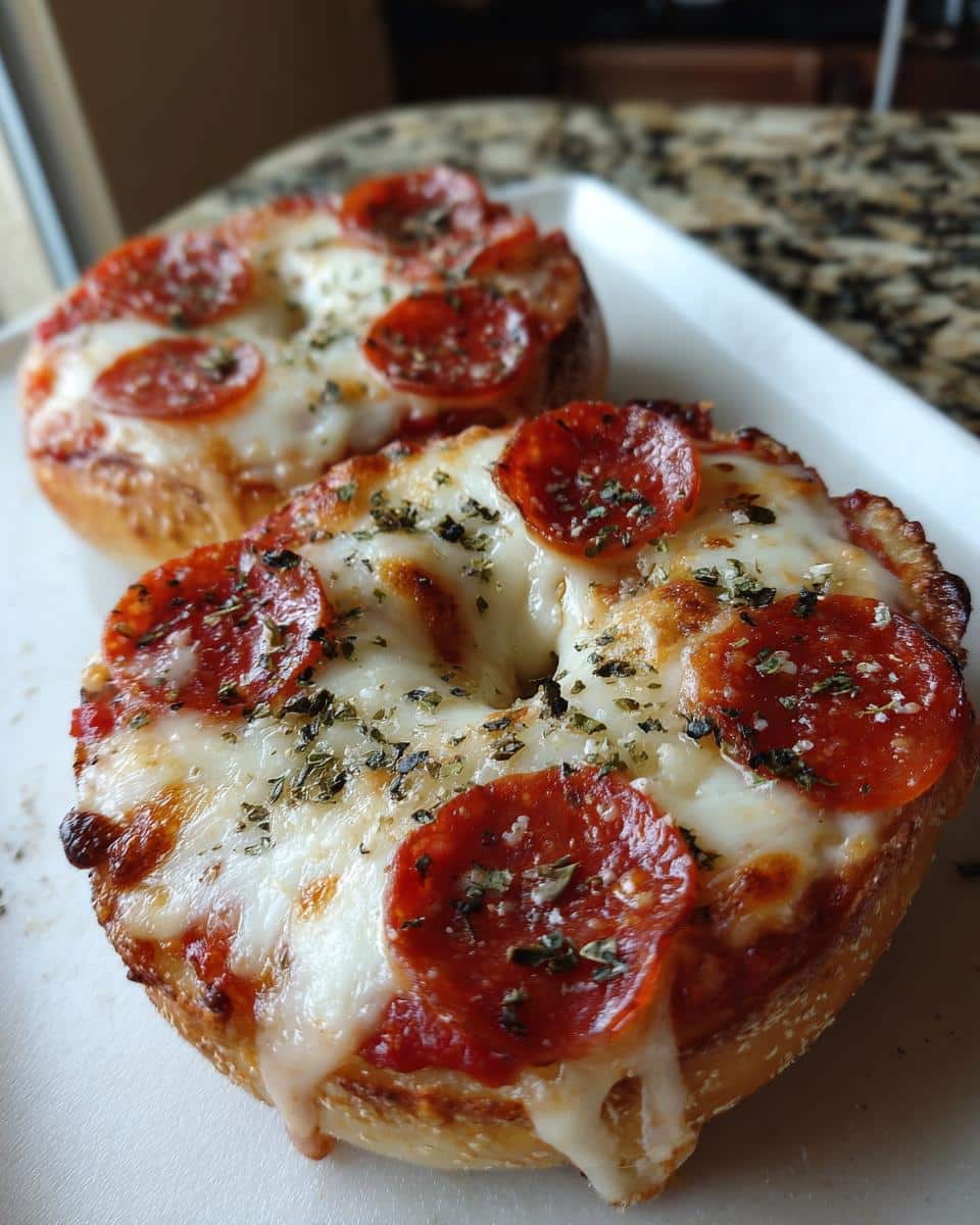 Air Fryer Pizza Bagels - detail 2