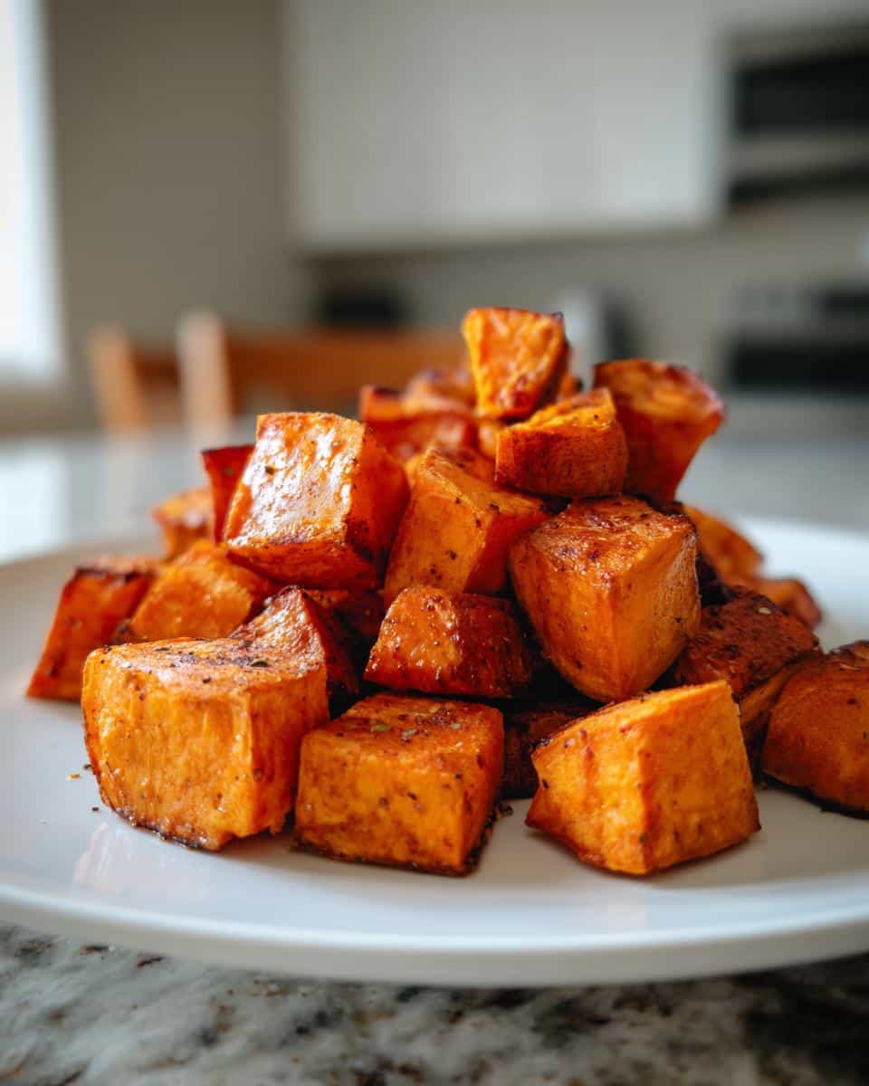 Air Fryer Roasted Sweet Potato Cubes - detail 1