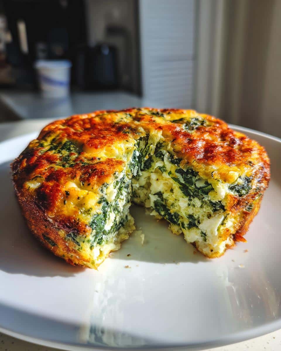 Breakfast Egg and Spinach Casserole - detail 1