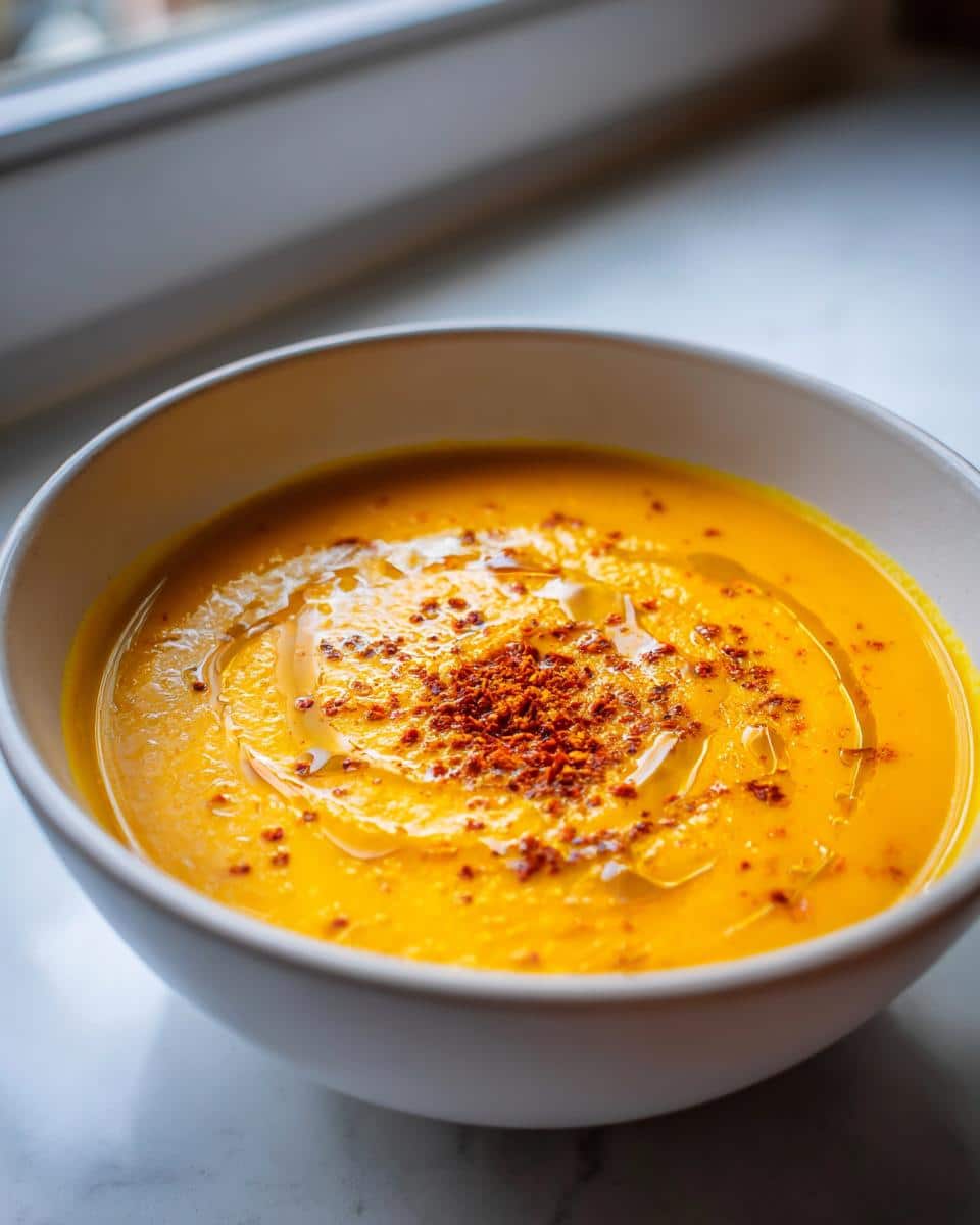 Creamy Butternut Squash and Carrot Soup - detail 2