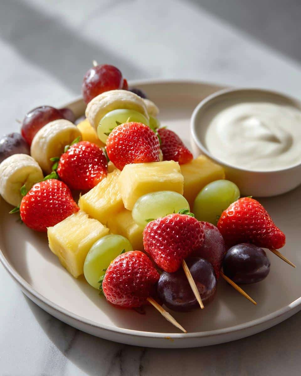 Fruit Kabobs with Yogurt Dip - detail 2