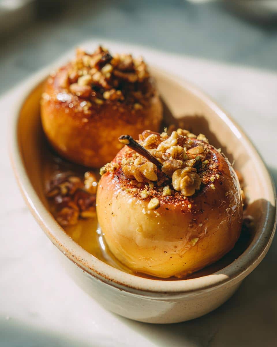 Healthy Baked Apples with Cinnamon - detail 2