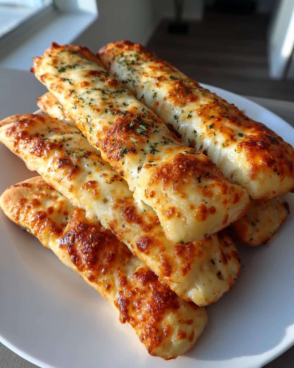 Homemade Cheesy Garlic Breadsticks - detail 1