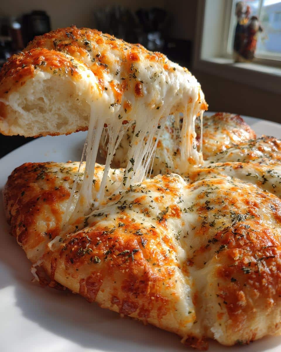 Homemade Cheesy Garlic Breadsticks - detail 2