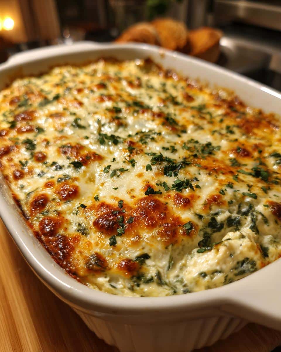 Hot Spinach Artichoke Dip - detail 1