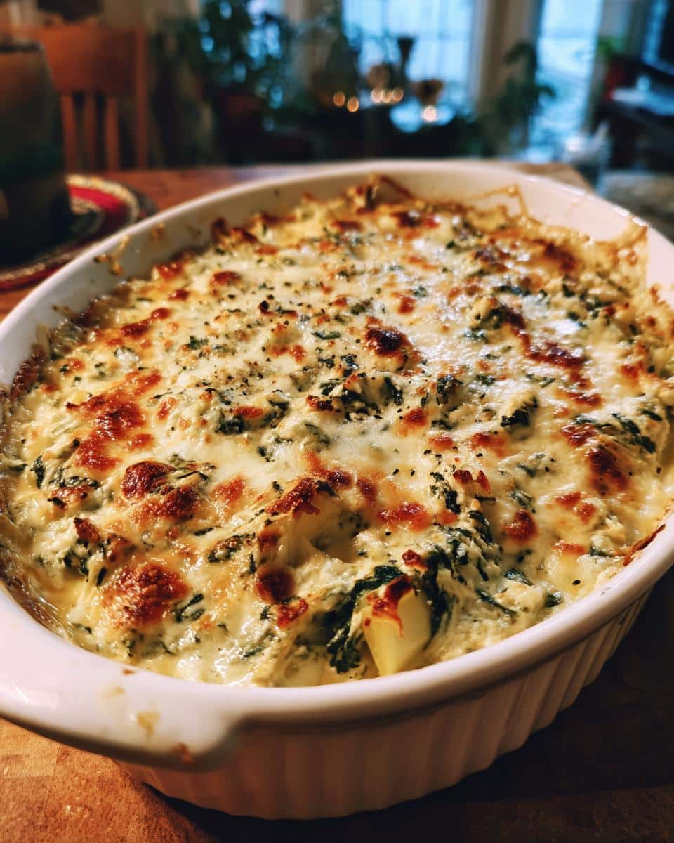 Hot Spinach Artichoke Dip - detail 2