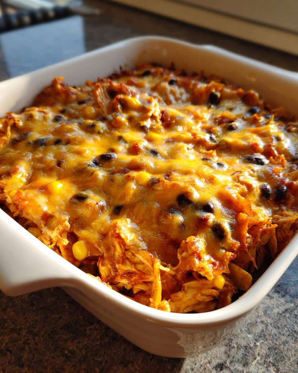Instant Pot Chicken Enchilada Casserole - detail 1