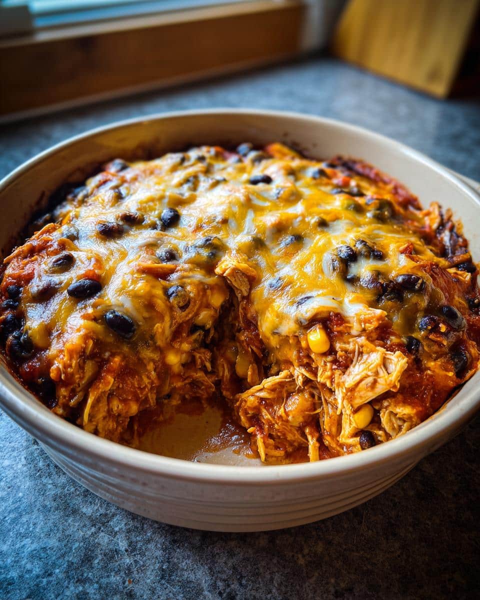 Instant Pot Chicken Enchilada Casserole - detail 2