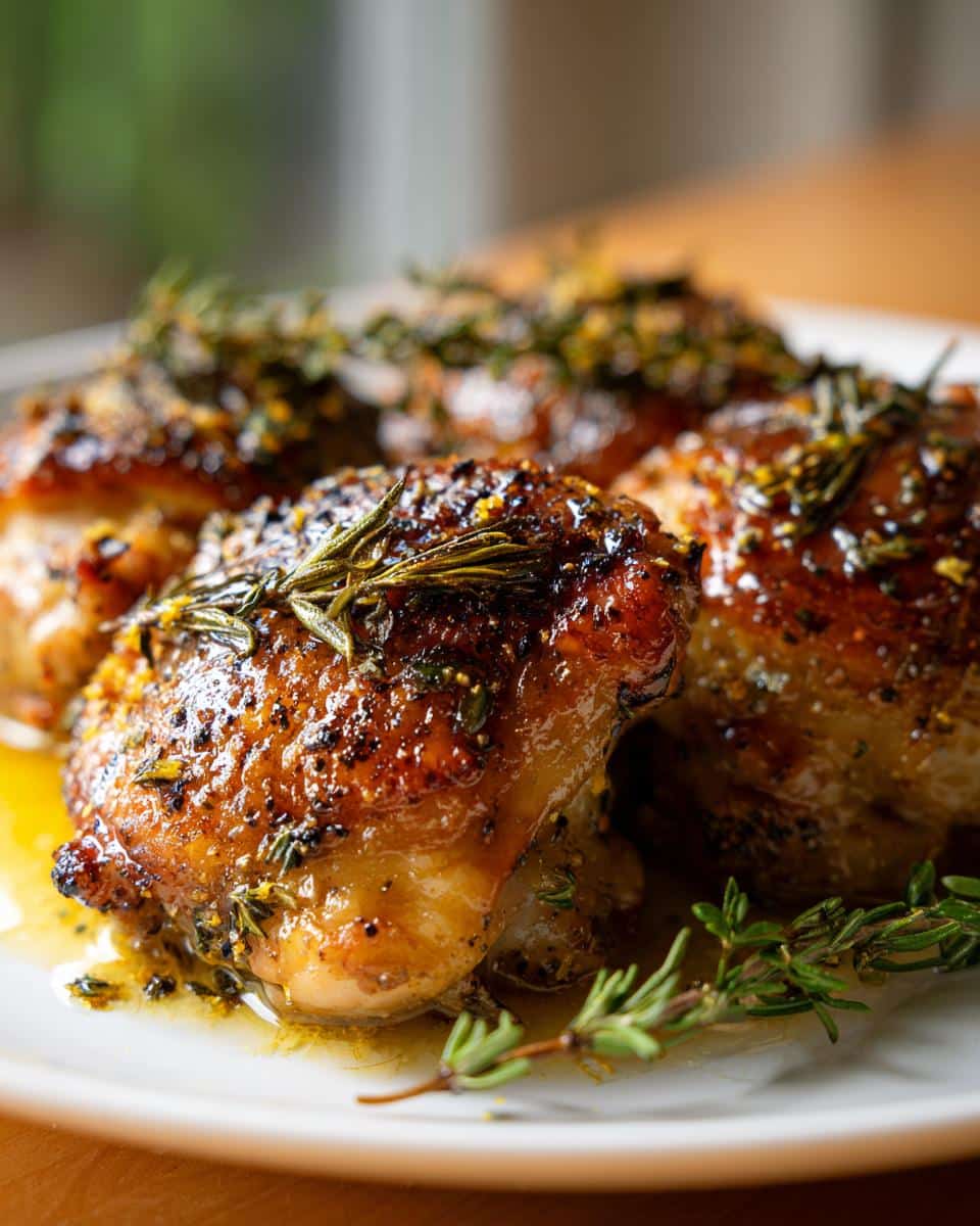 Lemon herb roasted chicken thights - detail 2