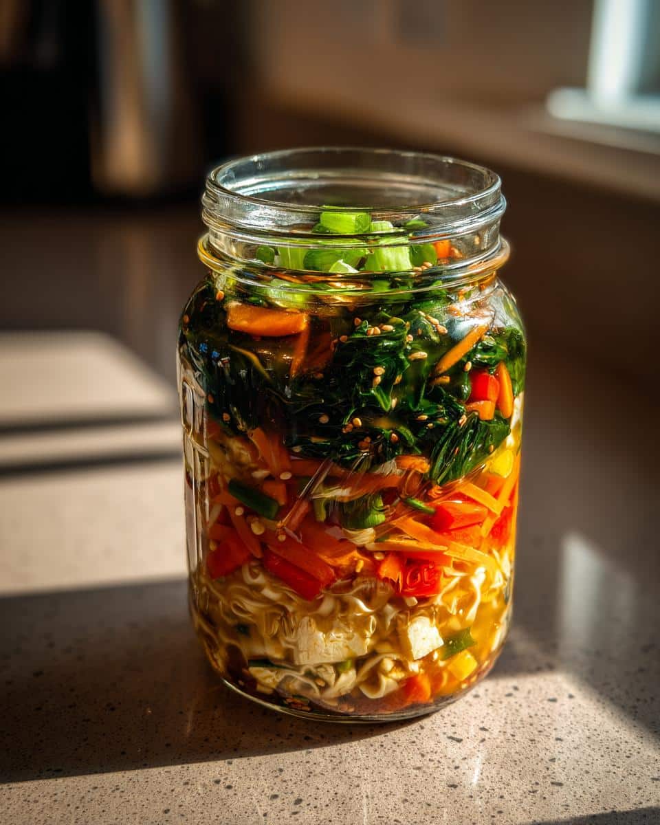 Mason Jar Noodle Soup - detail 1