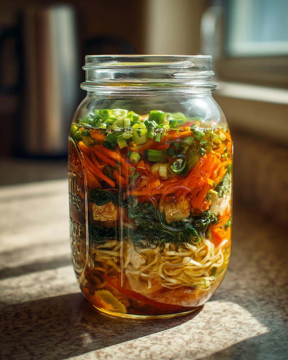 Mason Jar Noodle Soup - detail 2