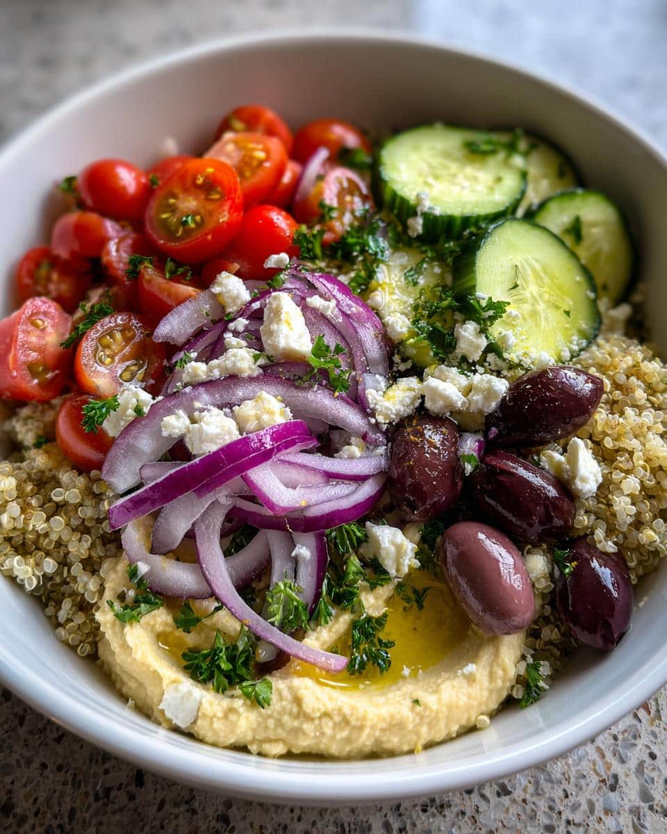 Mediterranean Hummus Bowls - detail 1
