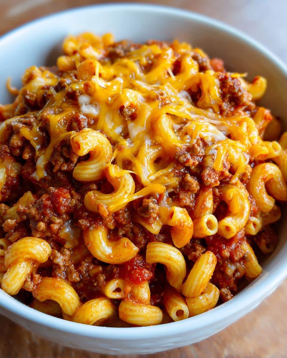 One-Pot Cheesy Beef Goulash - detail 1
