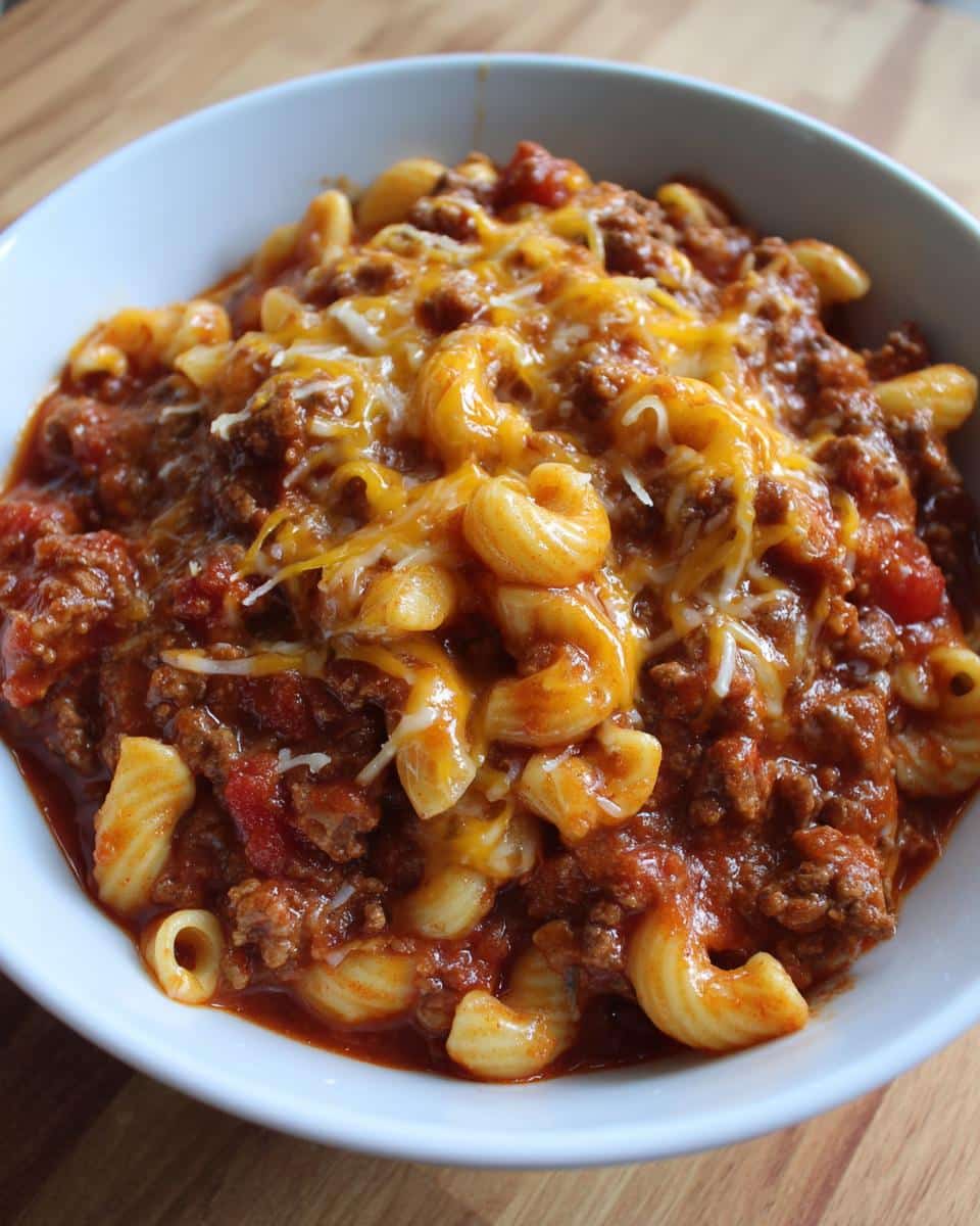One-Pot Cheesy Beef Goulash - detail 2