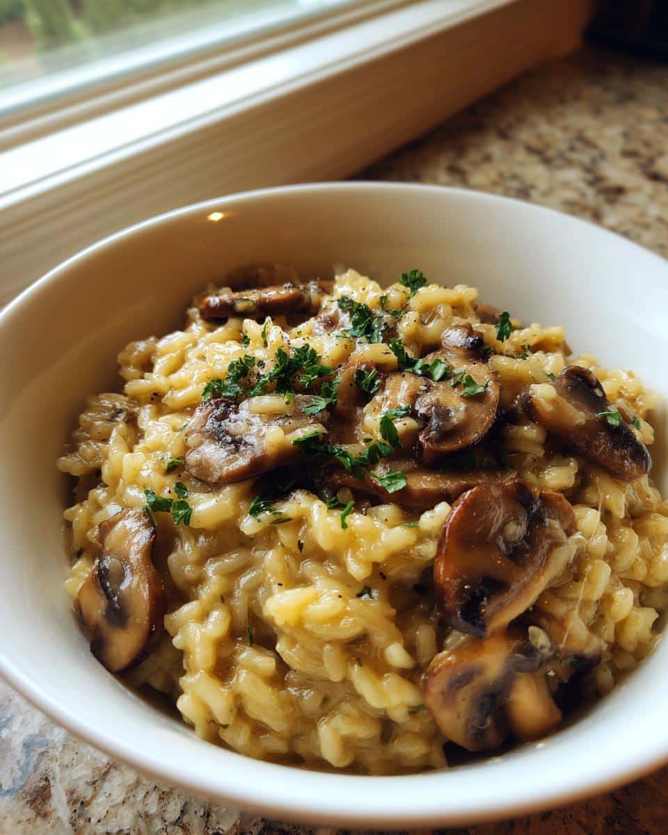 One-Pot Creamy Mushroom Risotto - detail 2