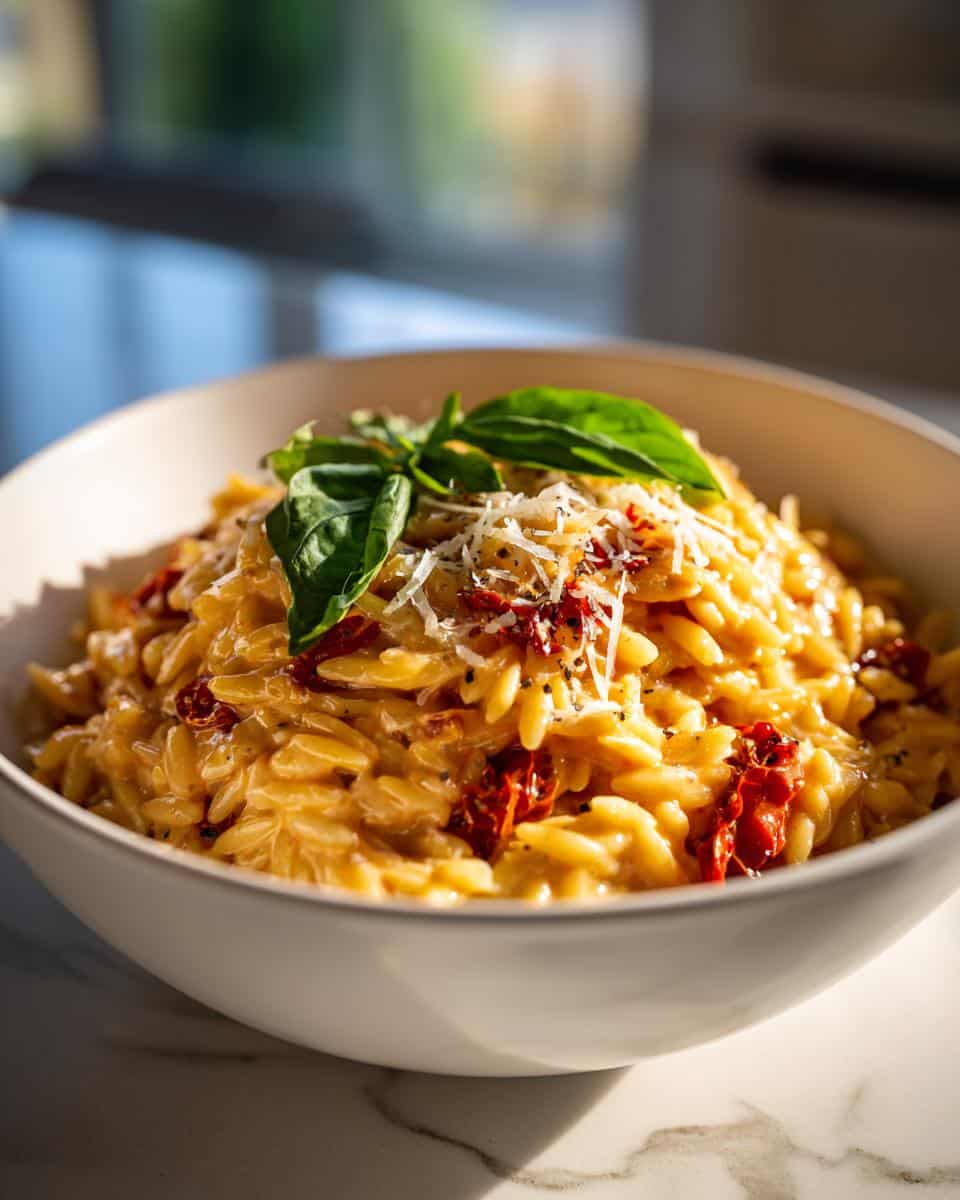 One-Pot Creamy Sun-Dried Tomato Orzo - detail 1