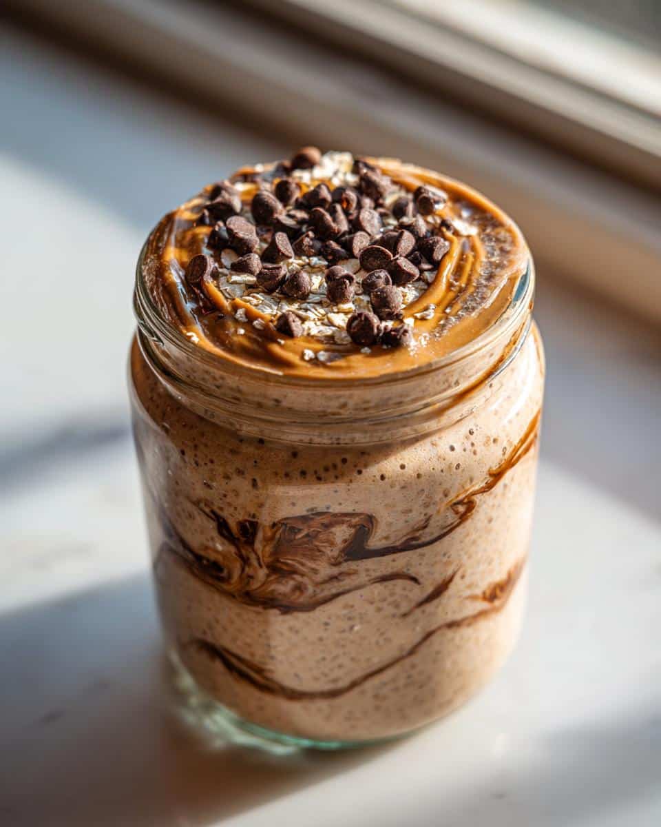 Overnight Oats with Peanut Butter & Chocolate - detail 1