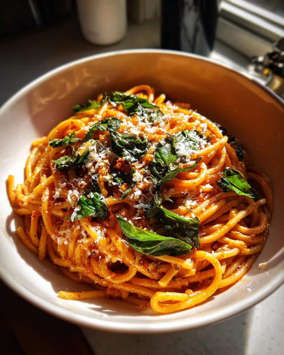 Quick Tomato and Basil Pasta - detail 1